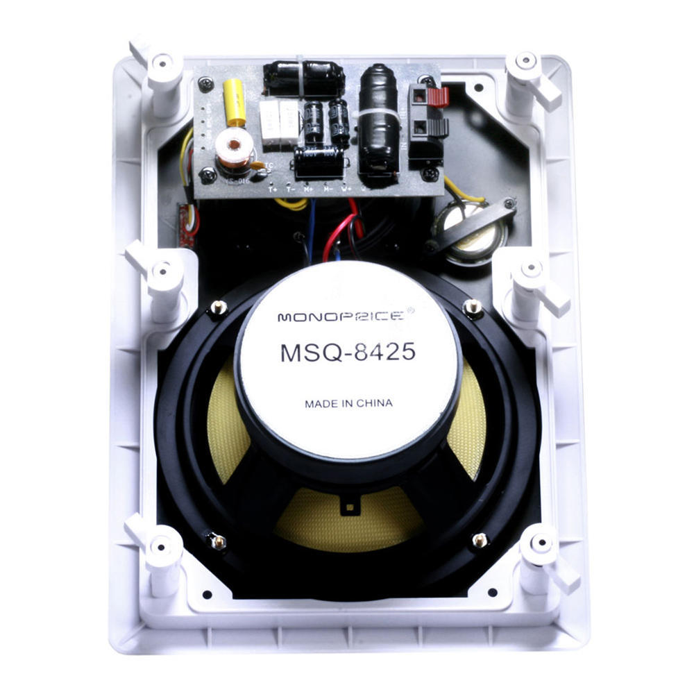 Caliber 8in Fiber InWall Speakers 3Way (pair) Monoprice®