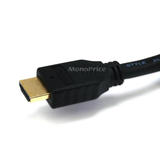 Monoprice Cab 2404 HDMI to DVI Cables 6ft 28AWG High Speed HDMI to DVI Adapter Cable w Ferrite Cores Black