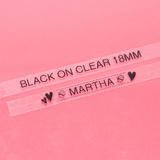 Brother Label Printer AZ 141 Label Printer Tapes Brother TZe 141 Label Tape 18mm 0 7 Black on Clear Compatible