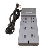 Belkin BE108000 08 CM Surge Protector Power Strip BELKIN BE108000 08 8 Outlet Commercial Surge Protector 8 Cord 2500J NEMA 5 