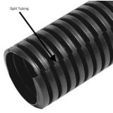 SL 200 100 BK Cable Organizers Corrugated Black Split Loom 100 ft 2 inch