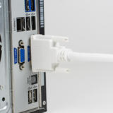 PrimeCables Cab DP DVId 3ft DisplayPort Cables PrimeCables DisplayPort 1 2V to DVI D Dual link 28AWG Cable 3Ft White