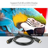 PrimeCables Cab DP mm 6ft DisplayPort Cables PrimeCables 6ft Premium 28AWG DisplayPort 1 2 Male to Male Cable Support 4K 60Hz
