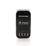 PrimeCables Cab LS 4U AC Power Adapters 4 Port Smart Charging 34W 6 8A USB Wall Charger with International Travel Plugs Prime