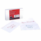 Hilroy 740 63350 Tabs Index Cards Hilroy Mead Index Cards Ruled 3 x 5 Inch 100 Pkg