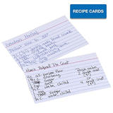 Hilroy 740 63350 Tabs Index Cards Hilroy Mead Index Cards Ruled 3 x 5 Inch 100 Pkg