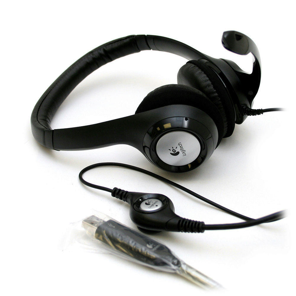 Logitech USB Headset H390 Noise Cancelling Microphone for Computer