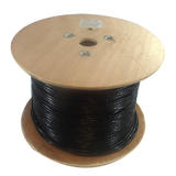 Cab BK C6AST 4BK Cat6 6a Network Ethernet Cable 1000ft 4pr Cat6A 10Gig UTP stranded 24AWG bulk cable FT4 CMR Black
