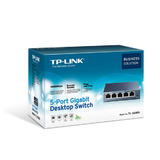 TP Link TL SG105 Network Routers Switcher TP LINK TL SG105 Unmanaged 5 Port 10 100 1000Mbps Desktop Switch Metal Case Power S