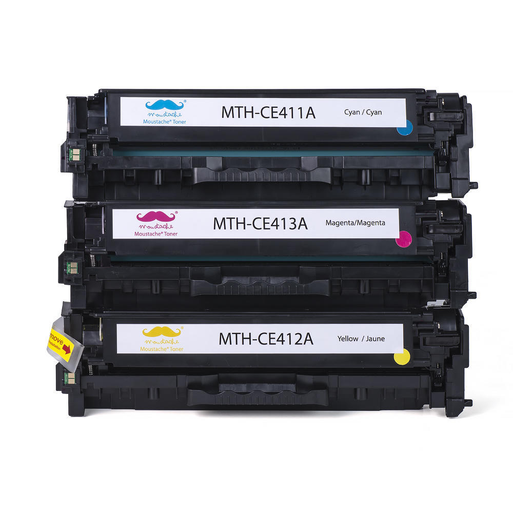 3PK CE411A CE412A CE413A Color Toner Set For HP LaserJet Pro 300 Color M351a CMY