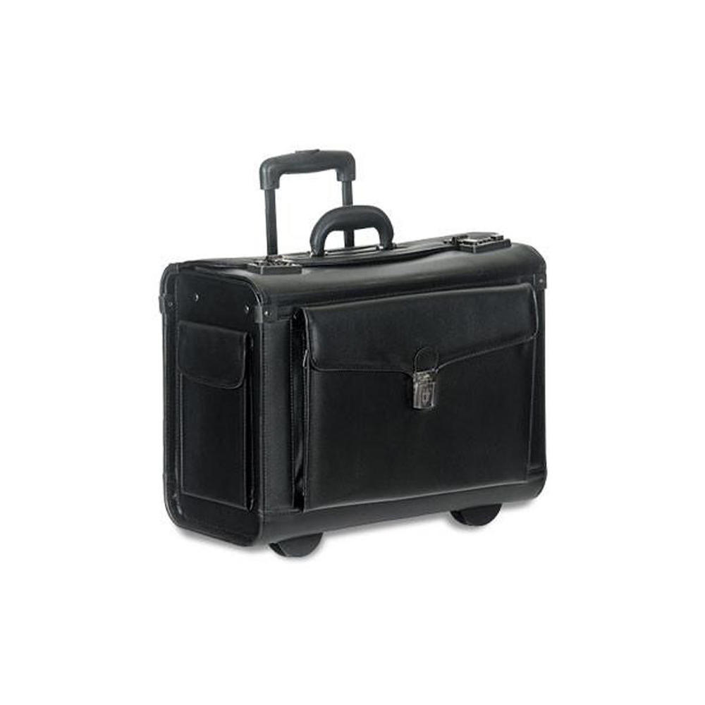 Mancini® 90458 Simulated Leather Deluxe Wheeled Catalog Case 714204