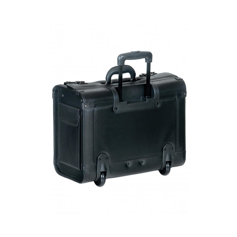 Mancini® 90458 Simulated Leather Deluxe Wheeled Catalog Case 714204