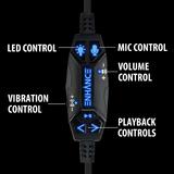 Accessory Power ENSCH7L100BKEW Headsets Accessory Power Enhance Scoria Virtual 7 1 Vibration Gaming Headset