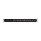 No Brand PP XLRF12 TRS4 Patch Panels 12 Port XLR Female 4 Port TRS Female Patch Panel 19 Inch Rackmount 1U