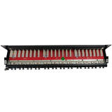 PP 24C6A 110S Patch Panels 24 Port Cat6A Shielded Patch Panel 19 Rackmount