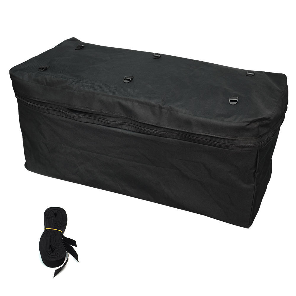 Black SortWise /® Expandable 15 Cubic Feet Waterproof Weather Resistant Roof Top Hitch Tray Cargo Bag Carrier