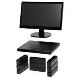 DAC 437 02161 Computer Stands DAC Stax Monitor Stand Black 13 x 10 1 2 x 4 3 4