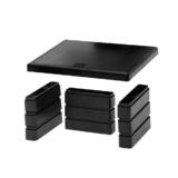 DAC 437 02161 Computer Stands DAC Stax Monitor Stand Black 13 x 10 1 2 x 4 3 4