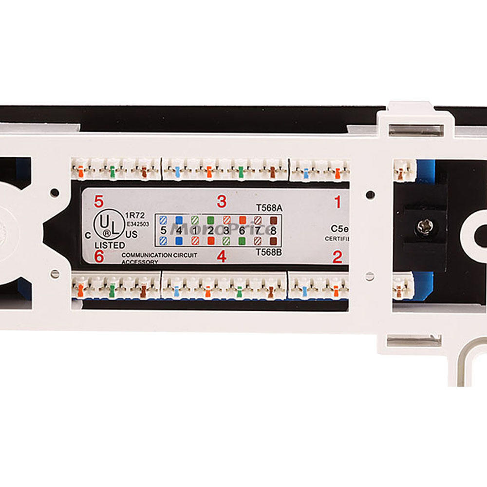 568A/B Compatible Cat5e Mini Panel 110 Type 12 Port Vertical 568A/B Compatible Cat5e Mini Panel 110 Type 12 Port Vertical