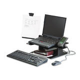 3M 995 LX500 Computer Stands 3M LX500 Adjustable Notebook Riser Black 13 x 13 x 4