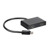 Monoprice Canada cab 21972 Display Port Adapters 2 Port DisplayPort 1 2 to DisplayPort Multi Stream Transport MST Hub Monopri