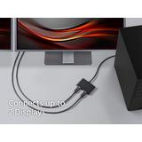 Monoprice Canada cab 21972 Display Port Adapters 2 Port DisplayPort 1 2 to DisplayPort Multi Stream Transport MST Hub Monopri