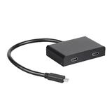 Monoprice Canada cab 21975 Display Port Adapters 2 Port Mini DisplayPort 1 2 to HDMI Multi Stream Transport MST Hub Monoprice