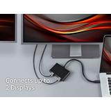 Monoprice Canada cab 21975 Display Port Adapters 2 Port Mini DisplayPort 1 2 to HDMI Multi Stream Transport MST Hub Monoprice