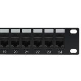 No Brand PP 24C5 PT Patch Panels 24 Port CAT5e Patch Panel 19 Rackmount 1U Pass Through