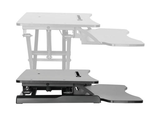 Ergonomic Sit Stand Desk Riser with Height Adjustable - PrimeCables
