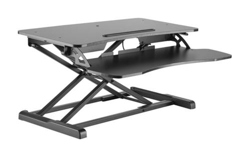 Ergonomic Sit Stand Desk Riser with Height Adjustable - PrimeCables