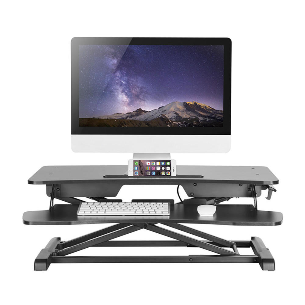 Ergonomic Sit Stand Desk Riser with Height Adjustable PrimeCables