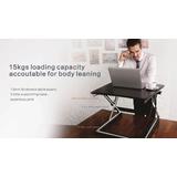 PrimeCables Cab MT101 S BK STM01 1 Monitor Desk Mounts Sit Standing Height Adjustable Desk Ergo Riser Anti fatigue Standing M