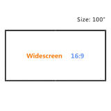 PrimeCables Cab PEGA100 Wall Mount Brackets PrimeCables 100 Portable and Collapsible Wall Ceiling Mount Projector Screen