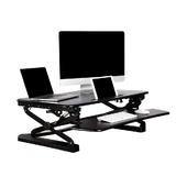 PrimeCables Cab MT101 M BK FR03 Monitor Desk Mounts Sit Standing Height Adjustable Desk Ergo Riser Height Adjustable Footrest