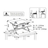 PrimeCables Cab MT101 M BK FR03 Monitor Desk Mounts Sit Standing Height Adjustable Desk Ergo Riser Height Adjustable Footrest