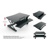 PrimeCables Cab MT101 M BK FR03 Monitor Desk Mounts Sit Standing Height Adjustable Desk Ergo Riser Height Adjustable Footrest