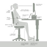 PrimeCables Cab MT101 M BK FR03 Monitor Desk Mounts Sit Standing Height Adjustable Desk Ergo Riser Height Adjustable Footrest