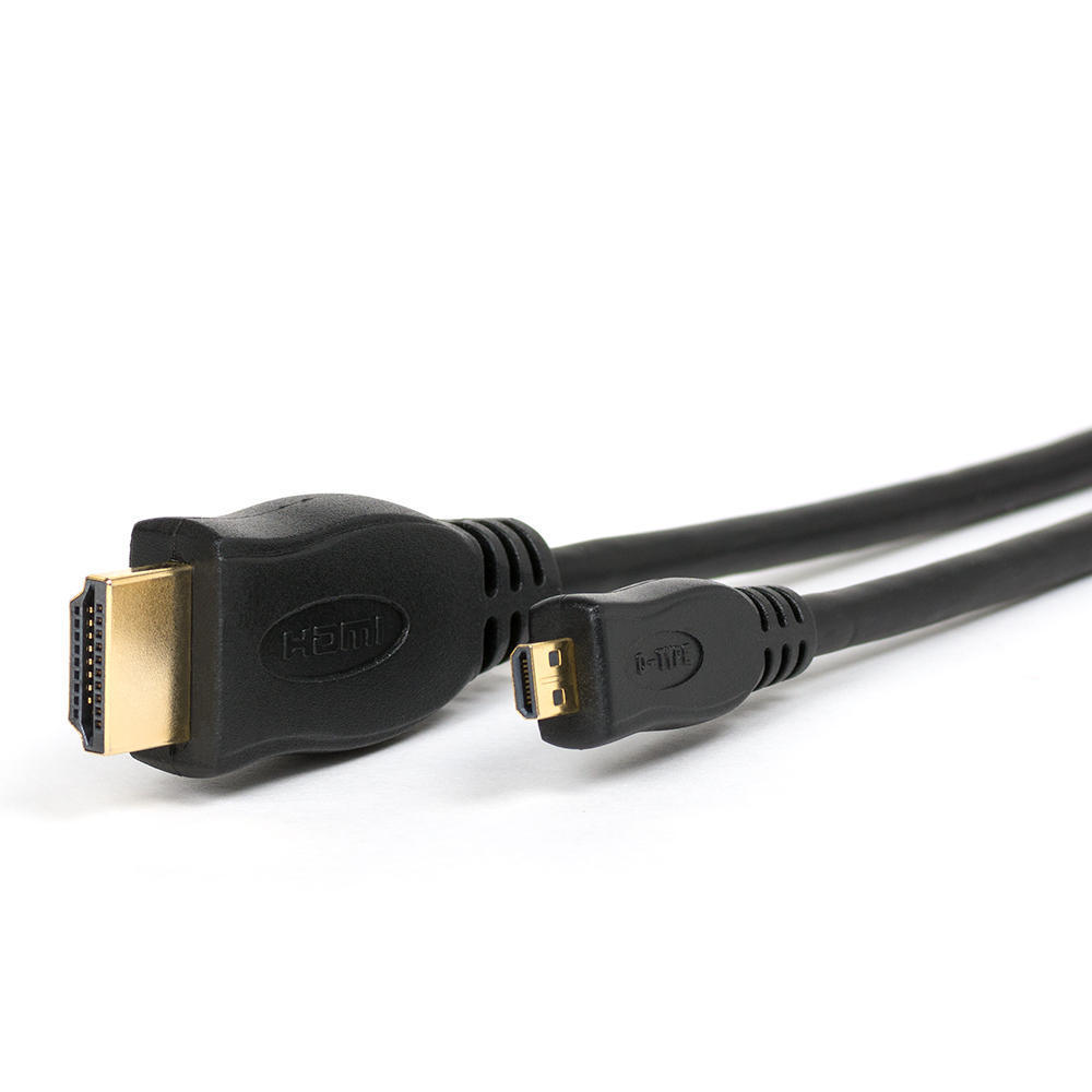 10FT 30AWG High Speed Micro HDMI Type D to HDMI Type A Cable