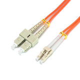 PrimeCables PC 750 lcsc 3m Fiber Optic Cables Fiber Optic Cable OM2 LC SC Multi Mode Duplex 3 Meter 50 125 Type Orange Primec