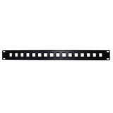 Cab PP 16KS 1U Patch Panel 16 port Keystone Patch Panel 19 Rackmount 1U Unloaded