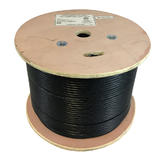 Cab BK C6SL 4GEL Cat6 6a Network Ethernet Cable 1000ft 4 Pair Cat6 550MHz UTP Solid UV Direct Burial Gel Filled Bulk Cable Bl