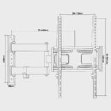 PrimeCables Cab ZLA09 443 TV Wall Mounts Stands TV Wall Mount Bracket with Full Motion Articulating Arm for most 26 55 inch P