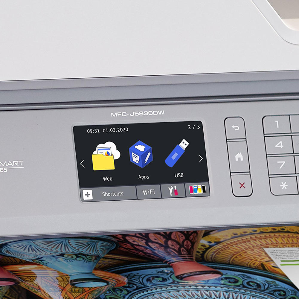 Brother MFCJ5830DW Printer Multifunction Colour Inkjet 123Ink