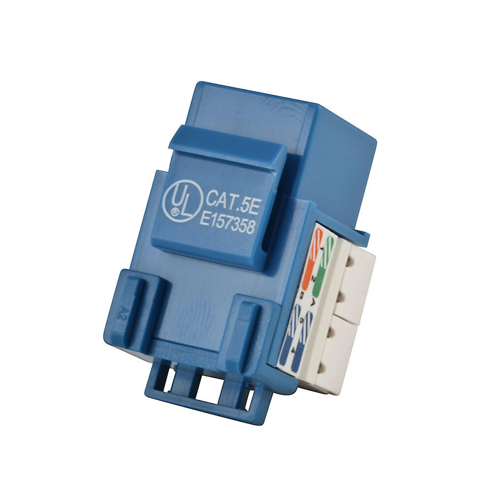 Plastic Series: Standard Cable Type: Category 5e Keystone Jack Orange 10 packs 5374