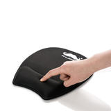 Moustache M PAD 505 Wrist Rests Mouse Pads Mouse Pad with Gel Wrist Support Black Moustache