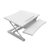 PrimeCables Cab MT101 M WH STM02 3 Monitor Desk Mounts Sit Standing Height Adjustable Desk Ergo Riser ADR 35 Standing Portabl