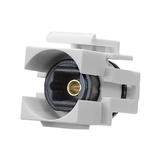 Monoprice Canada Cab 8729 Audio Video keystone Jacks Keystone Jack Toslink Female to Female Coupler Adapter White Monoprice