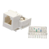 Monoprice Canada Cab 7288 RJ 11 RJ 12 Jacks RJ 11 Toolless Keystone Jack White Monoprice