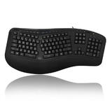 Adesso MOU AKB 150EB Keyboards Adesso Tru Form 150 3 Color Illuminated Ergonomic Keyboard